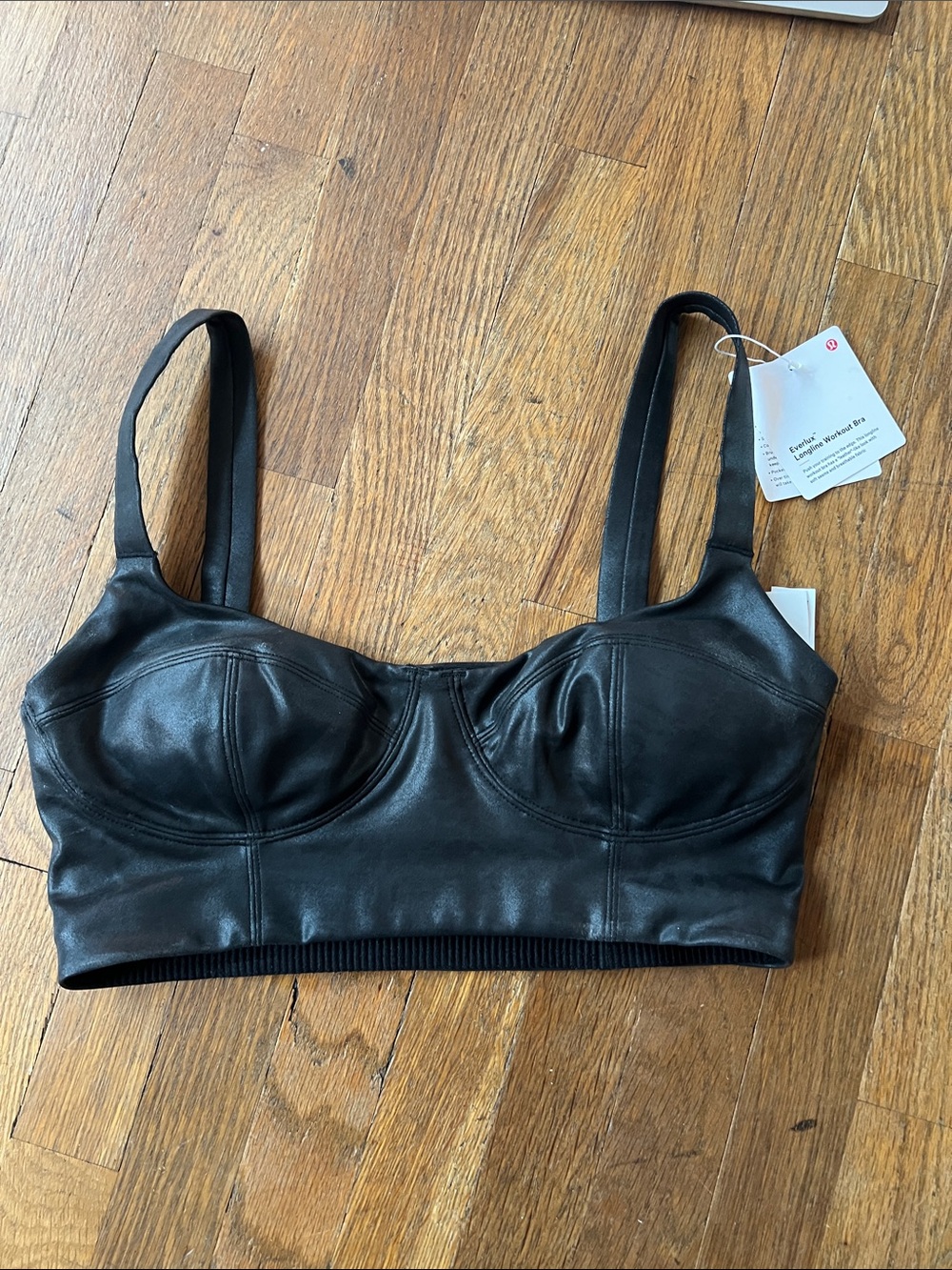 lululemon athletica Black everlux corset Longline workout bra - s